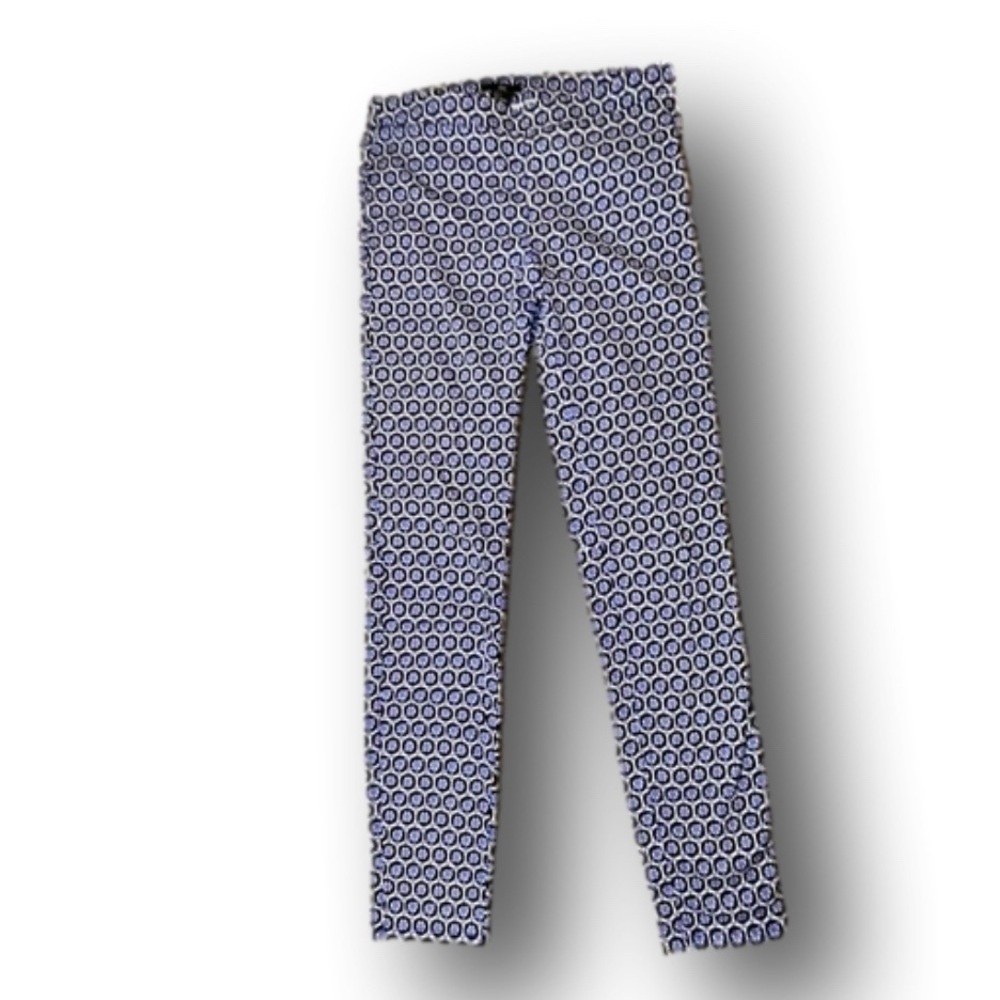 H&M side zip print patterned pants